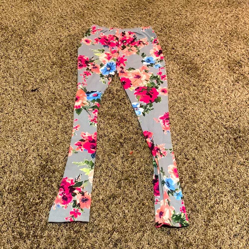 Floral printed leggings